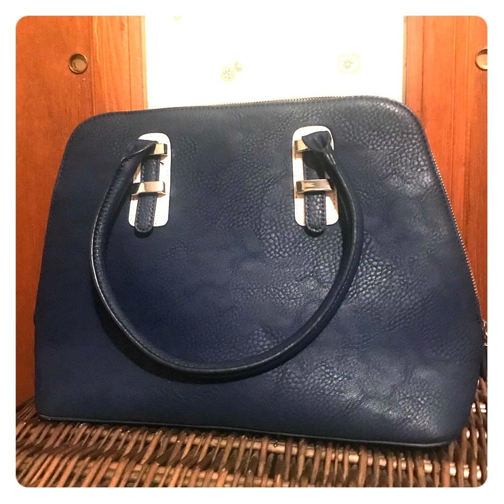 Navy Blue Satchel